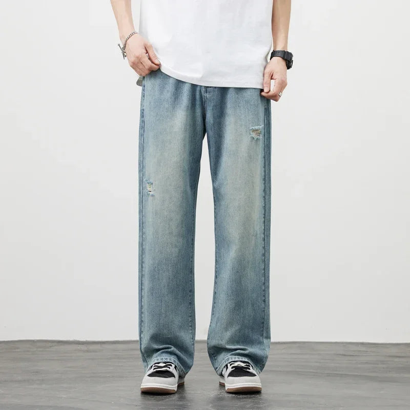 Men's Vintage Baggy Ripped Jeans