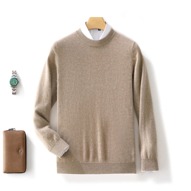 Men's Pure Wool Crewneck Sweater