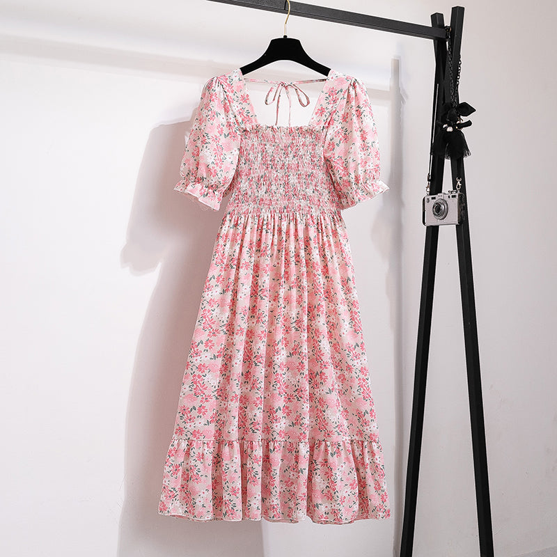 Women’s Pleated Chiffon Midi Dress