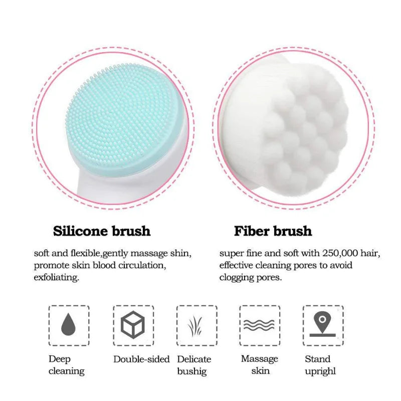 Manual Face Cleansing & Massage Brush