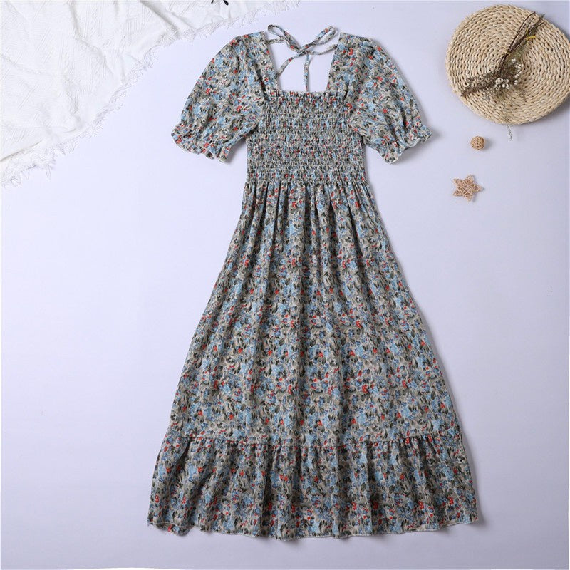 Women’s Pleated Chiffon Midi Dress