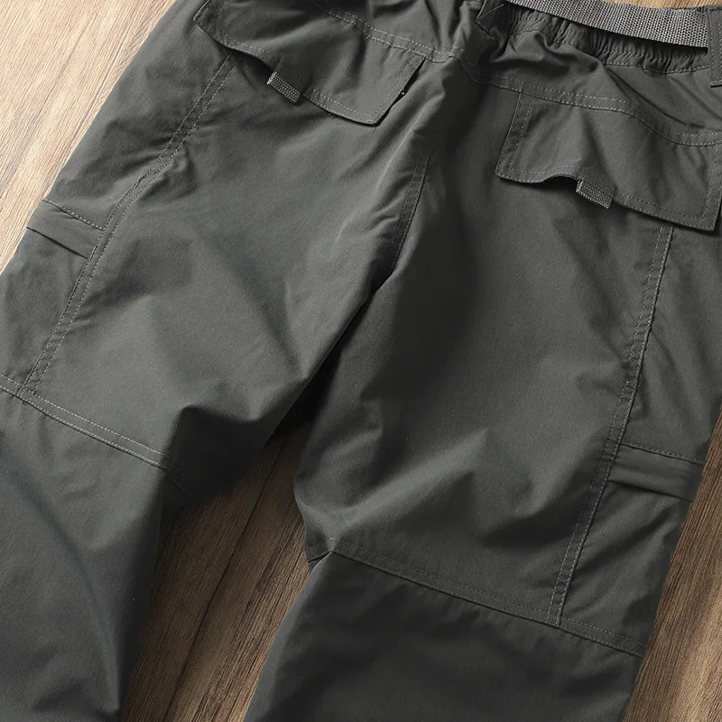 Men's Outdoor Hiking Pants – Fleece Lined, Windproof, Waterproof, Straight Leg