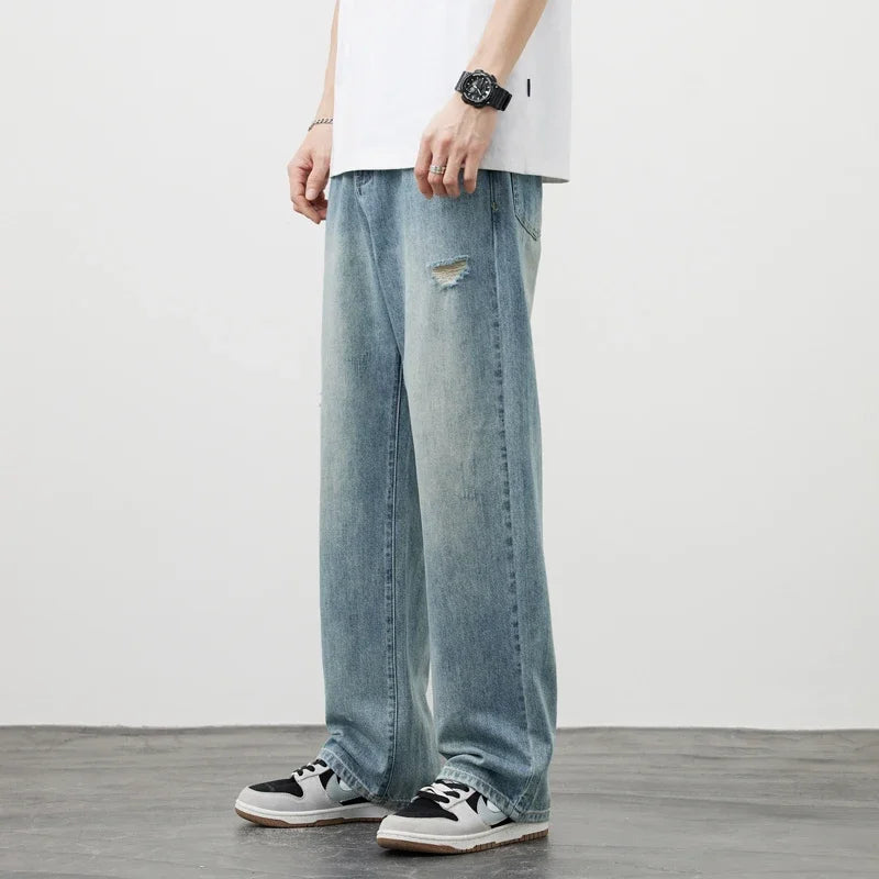 Men's Vintage Baggy Ripped Jeans