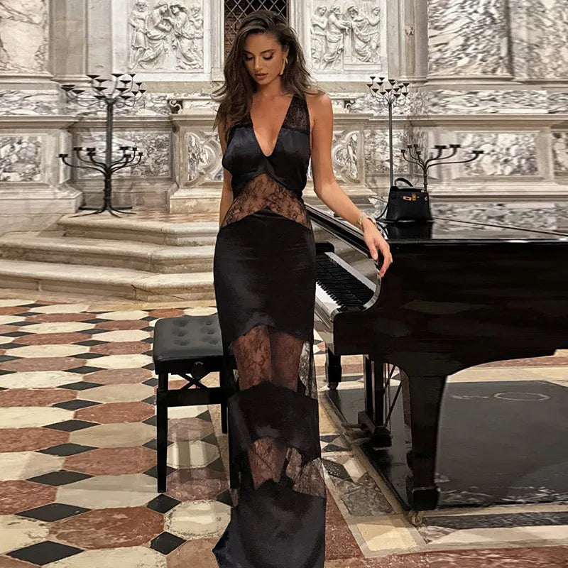 Women Elegant Backless Party & Evening Gown