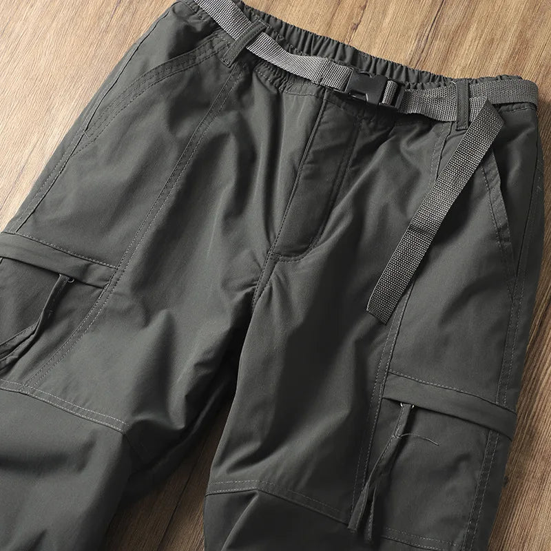 Men's Outdoor Hiking Pants – Fleece Lined, Windproof, Waterproof, Straight Leg