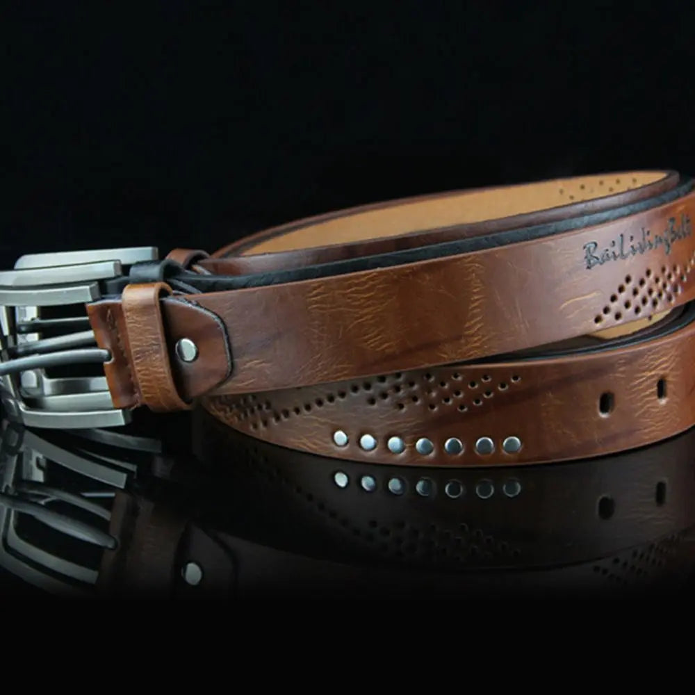 Men's Vintage Leather Waist Belt