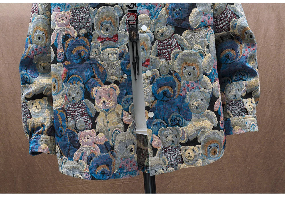 Men's Teddy Bear Jacquard Jacket