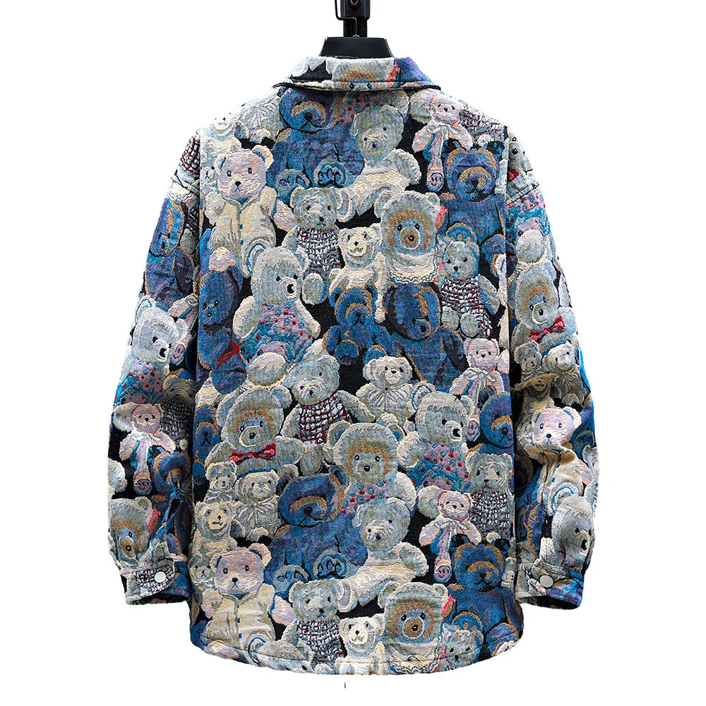 Men's Teddy Bear Jacquard Jacket