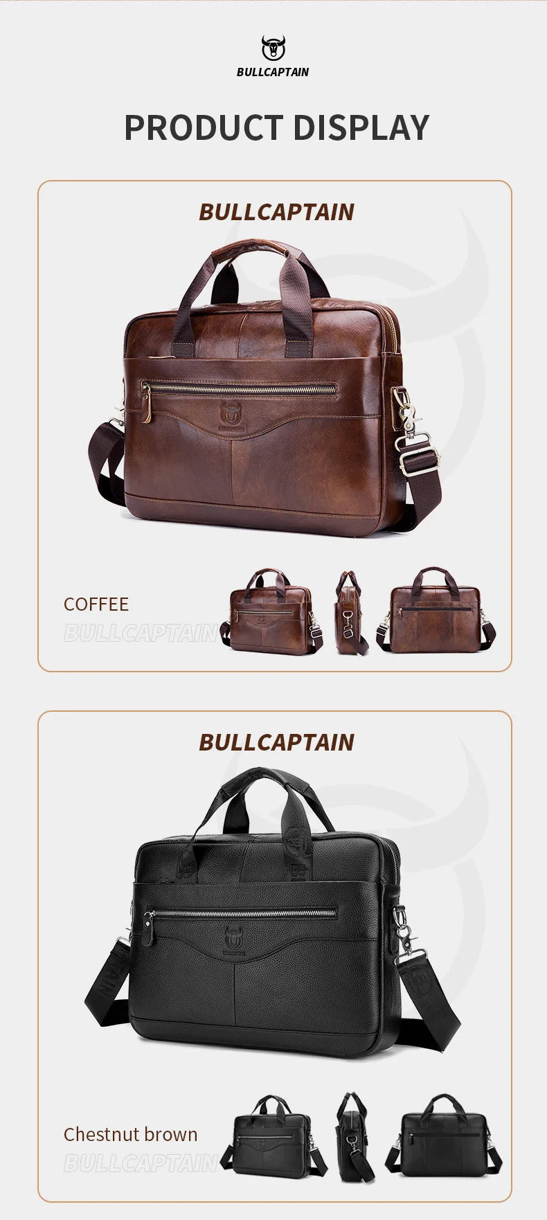 Men's Leather Work Handbag
