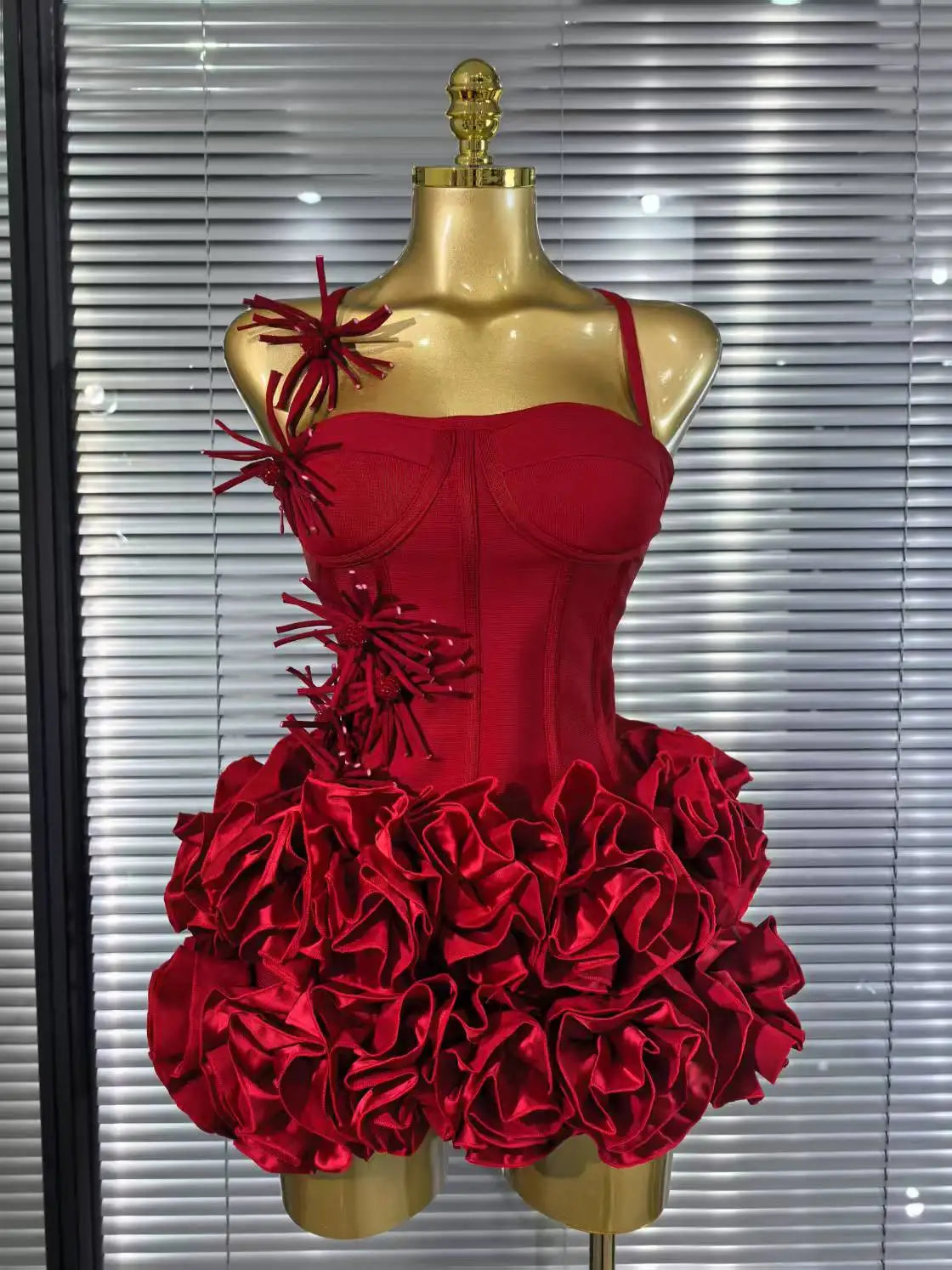 Women's Floral Bandage Mini Dress