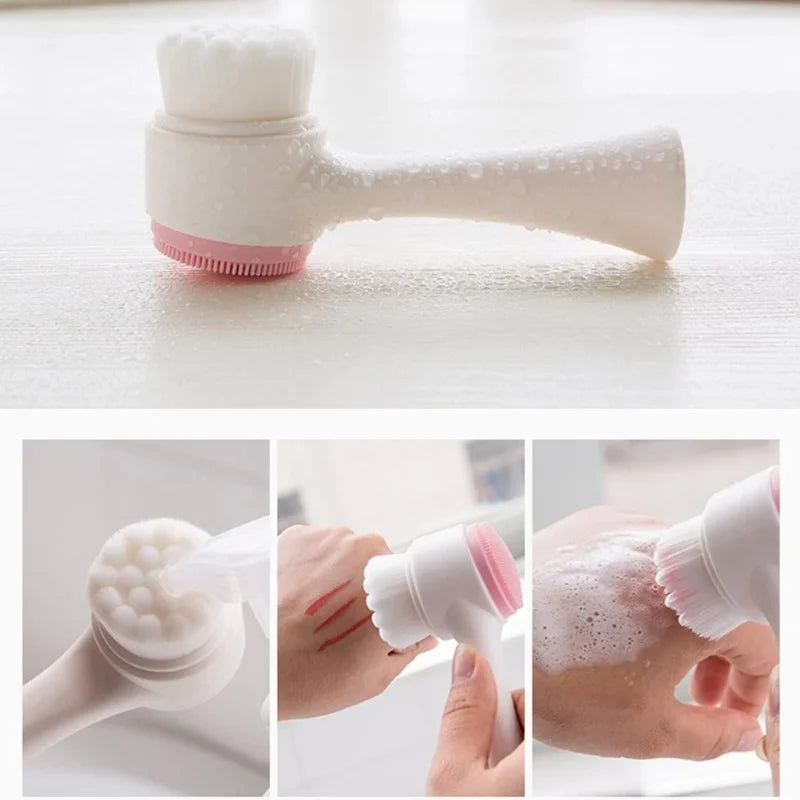 Manual Face Cleansing & Massage Brush