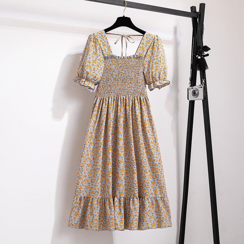 Women’s Pleated Chiffon Midi Dress