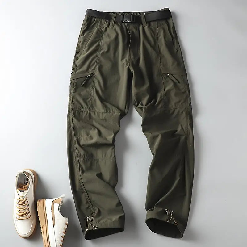Men's Outdoor Hiking Pants – Fleece Lined, Windproof, Waterproof, Straight Leg