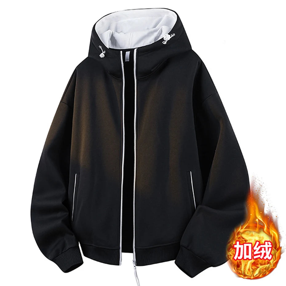 Premium Fleece Zip-Up Hoodie — Stay Warm in Style