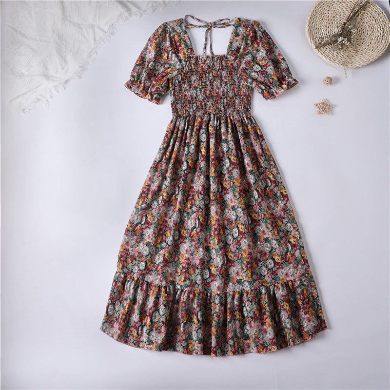 Women’s Pleated Chiffon Midi Dress