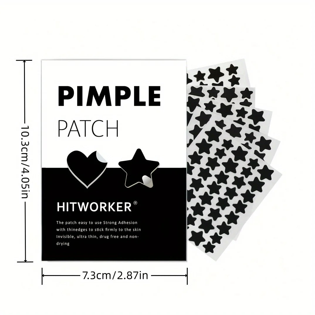 Black Heart Hydrocolloid Pimple Patches (200 PCS)