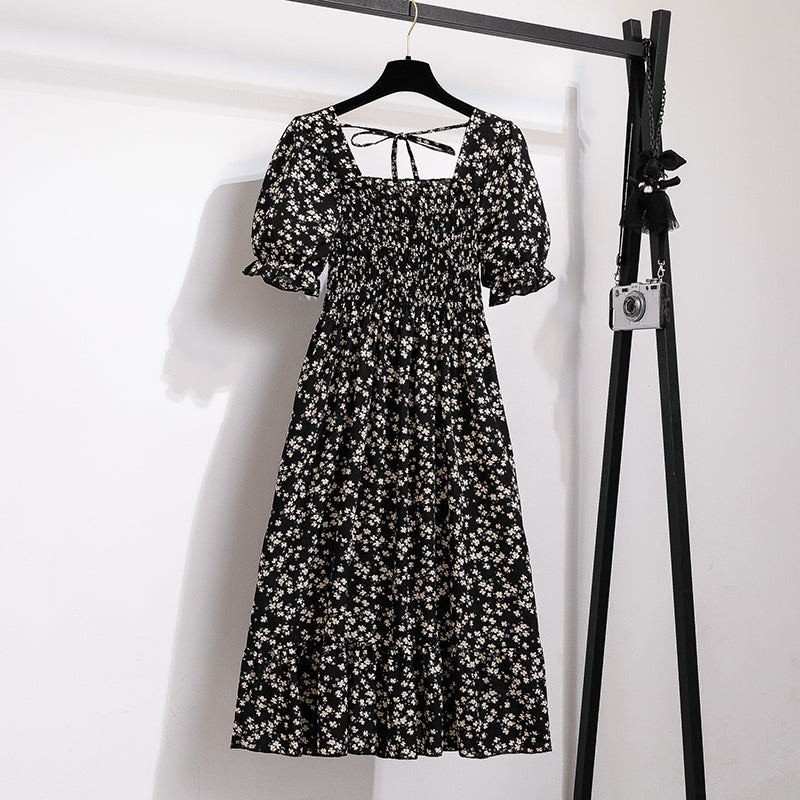 Women’s Pleated Chiffon Midi Dress
