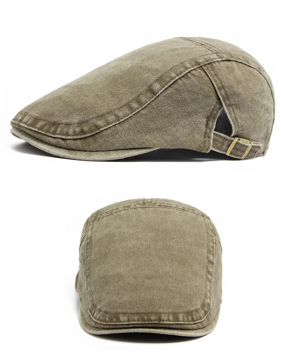 Unisex Vintage Cotton Beret