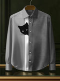 Men's Black Cat Graphic T-Shirt