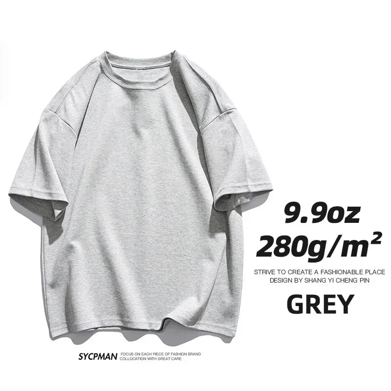 Men's Thick Cotton Short Sleeve Tee