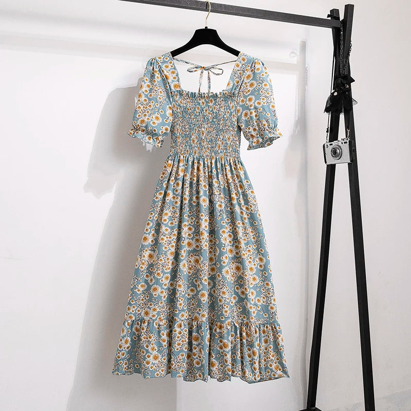 Women’s Pleated Chiffon Midi Dress