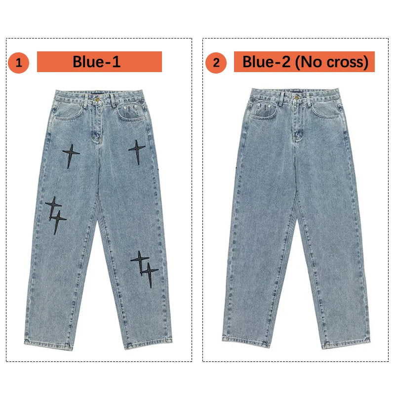 Men's Casual Baggy Denim Pants
