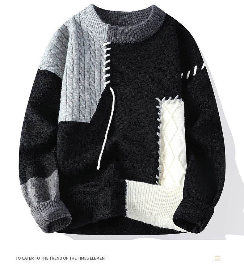Men's Thick Knitted Sweater