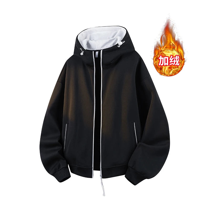 Premium Fleece Zip-Up Hoodie — Stay Warm in Style