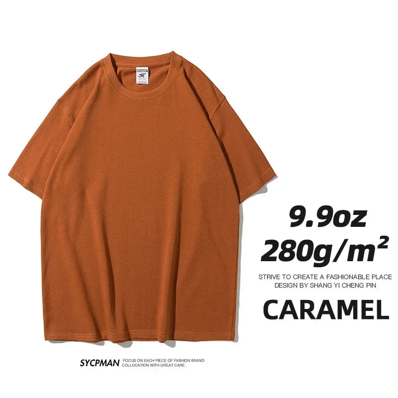 Men's Thick Cotton Short Sleeve Tee