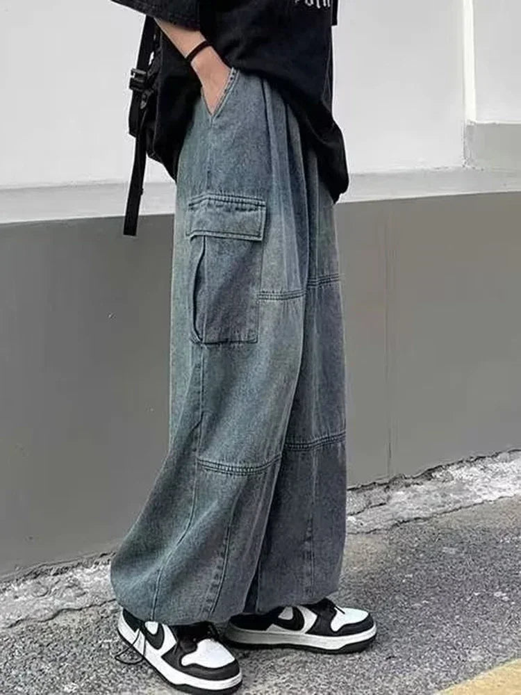 Unisex Baggy Wide Leg Jeans