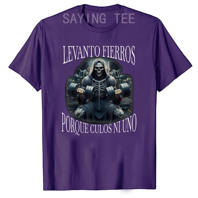 Men's Gym Graphic T-Shirt – Skeleton Workout Tee