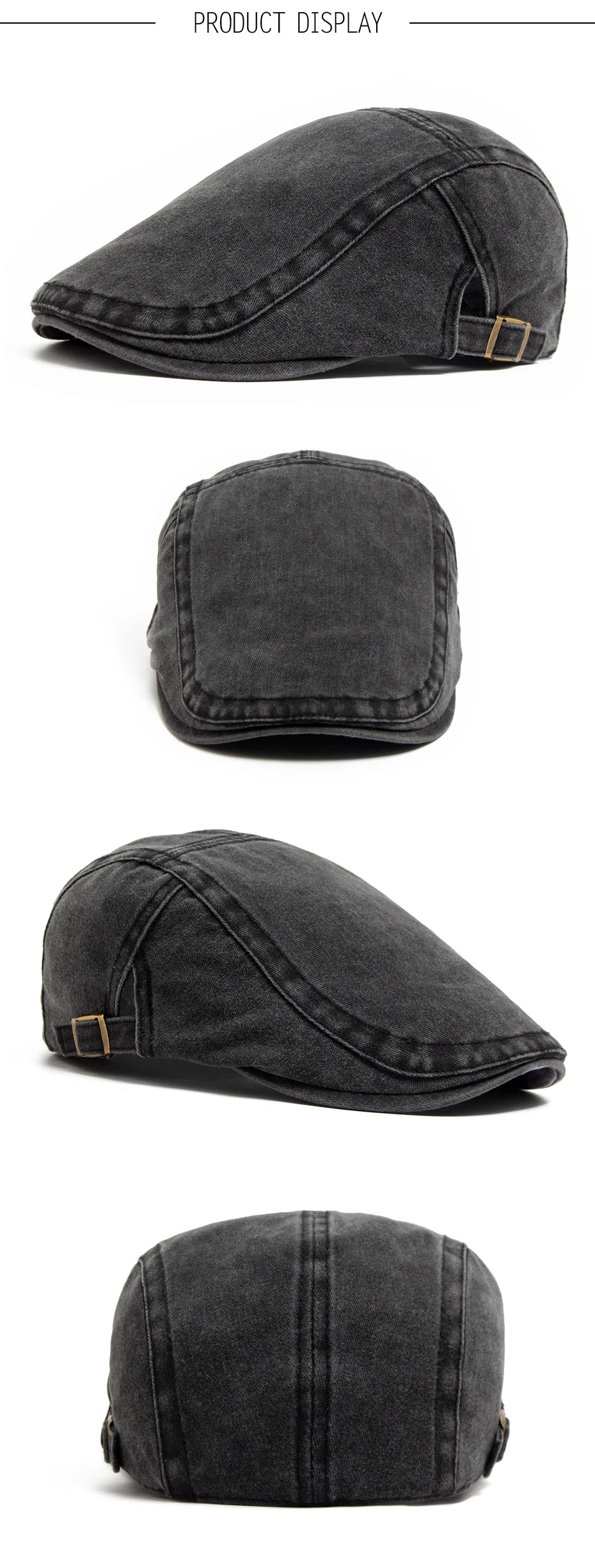 Unisex Vintage Cotton Beret