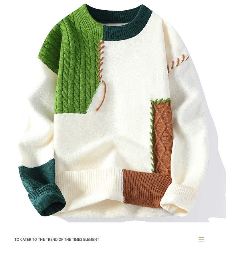 Men's Thick Knitted Sweater