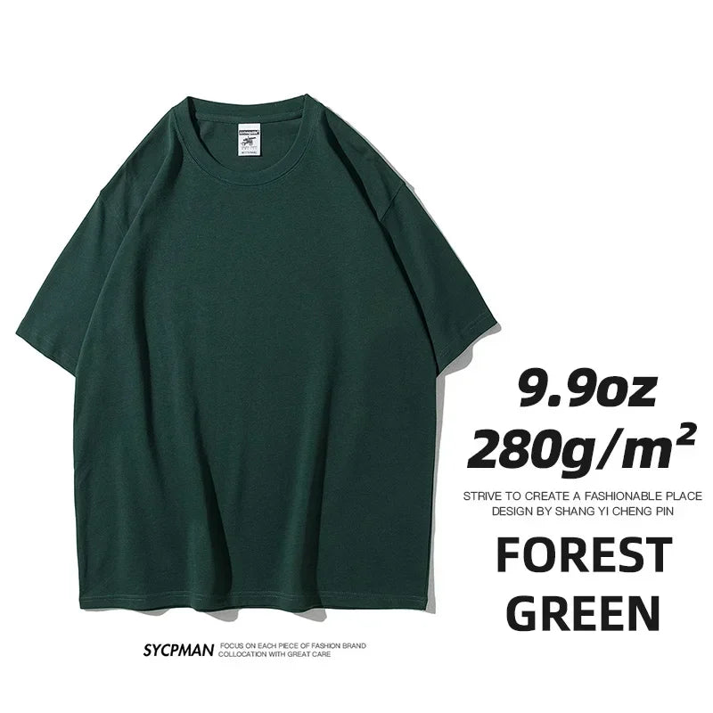 Men's Thick Cotton Short Sleeve Tee