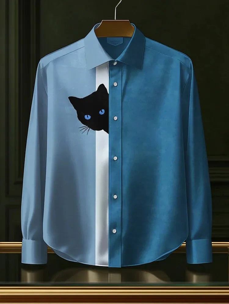 Men's Black Cat Graphic T-Shirt