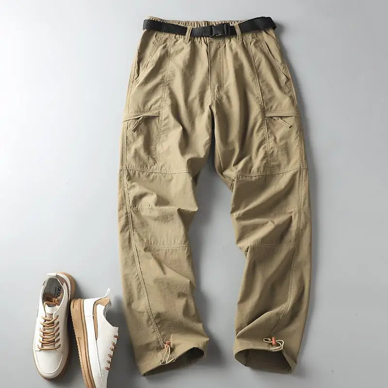Men's Outdoor Hiking Pants – Fleece Lined, Windproof, Waterproof, Straight Leg