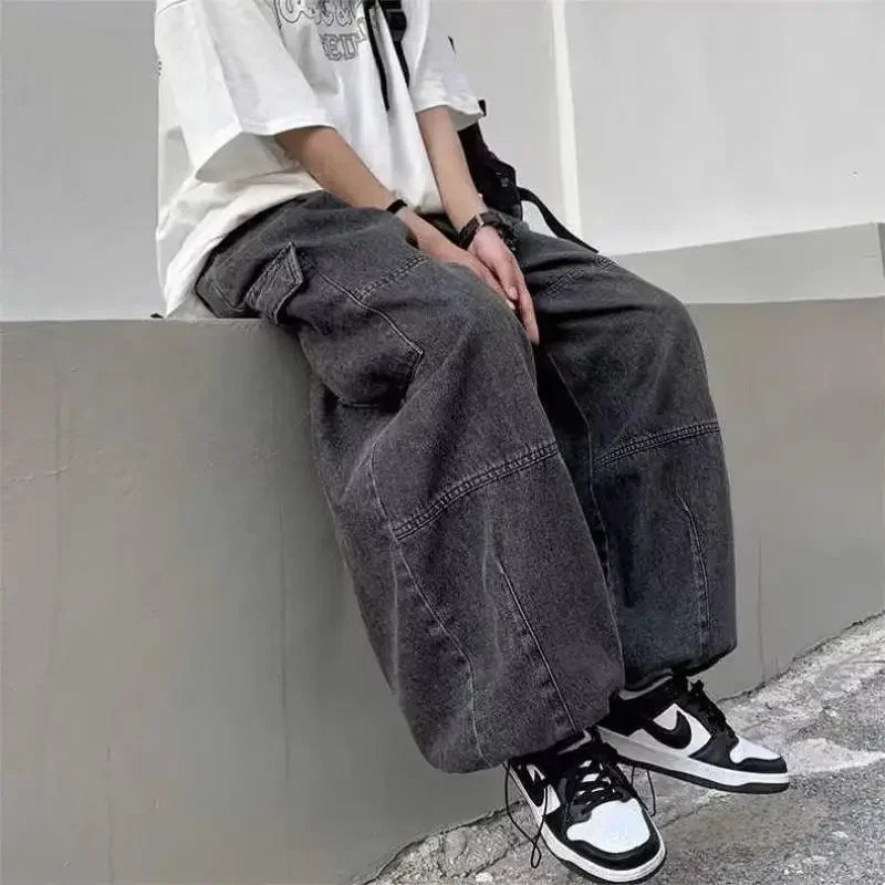Unisex Baggy Wide Leg Jeans