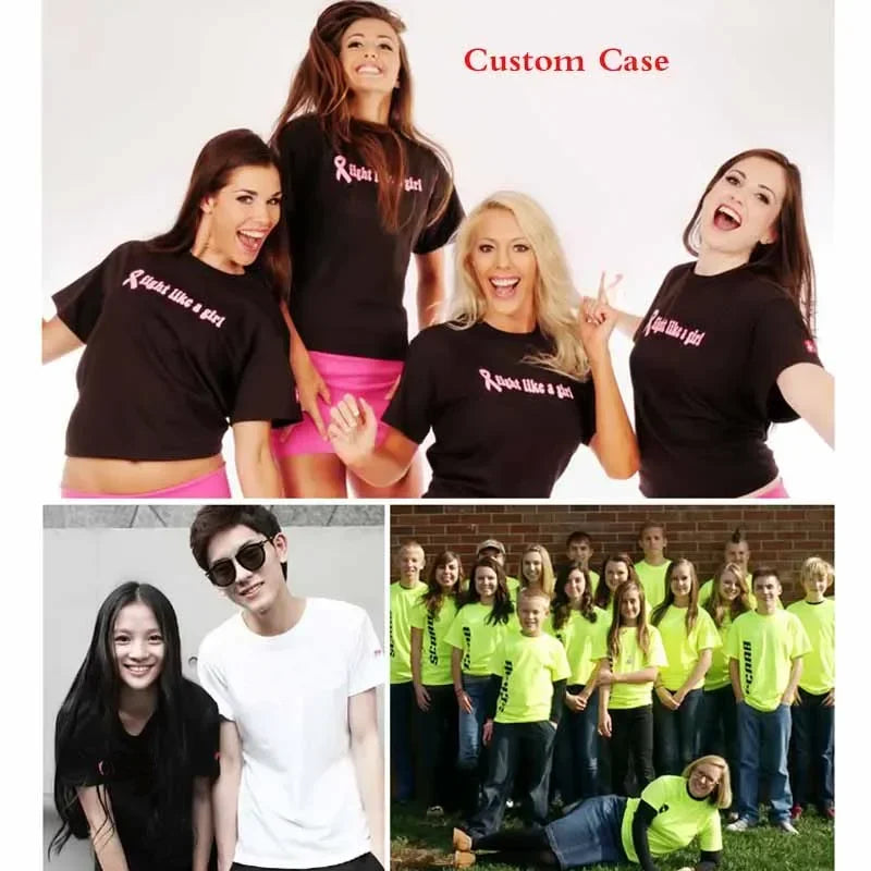 Men's & Women's Custom Printed Short Sleeve T-shirt