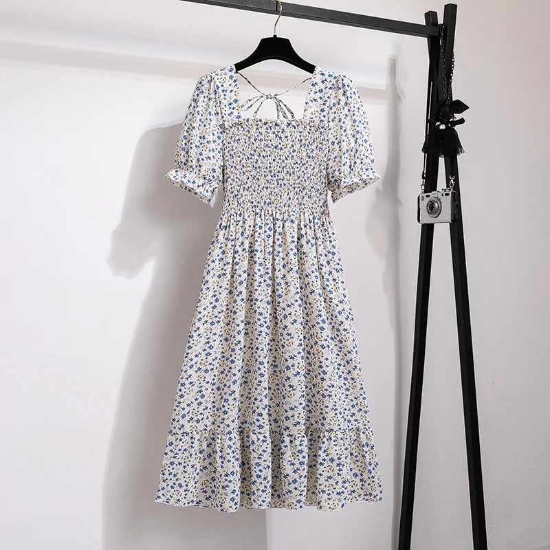 Women’s Pleated Chiffon Midi Dress