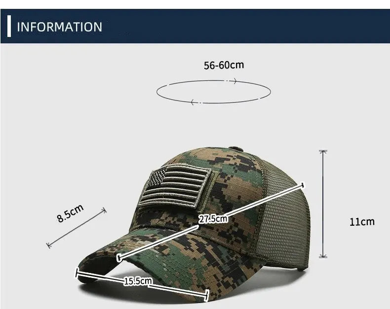 Unisex Breathable Mesh Baseball Cap