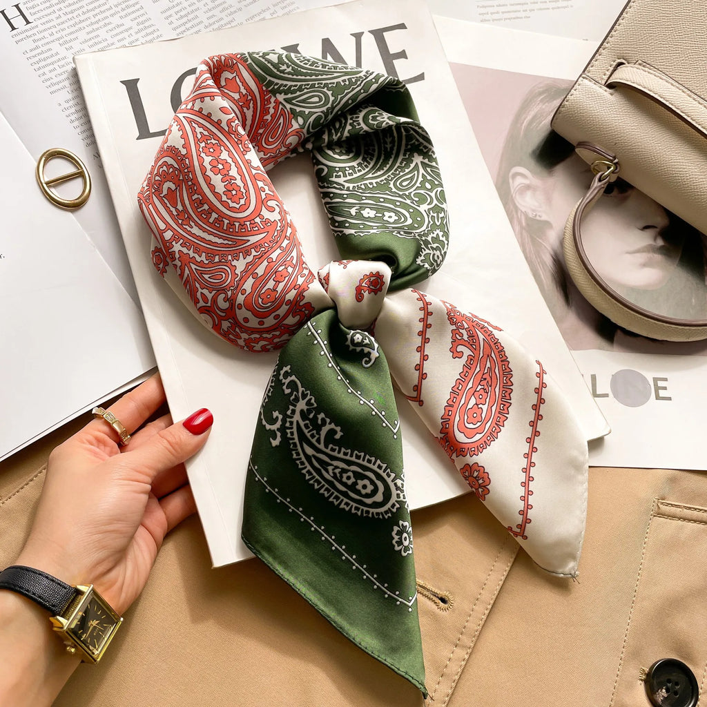 Women's Luxury Silk Square Scarf