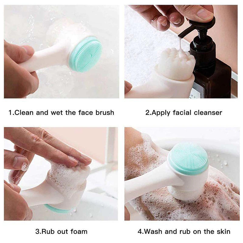 Manual Face Cleansing & Massage Brush
