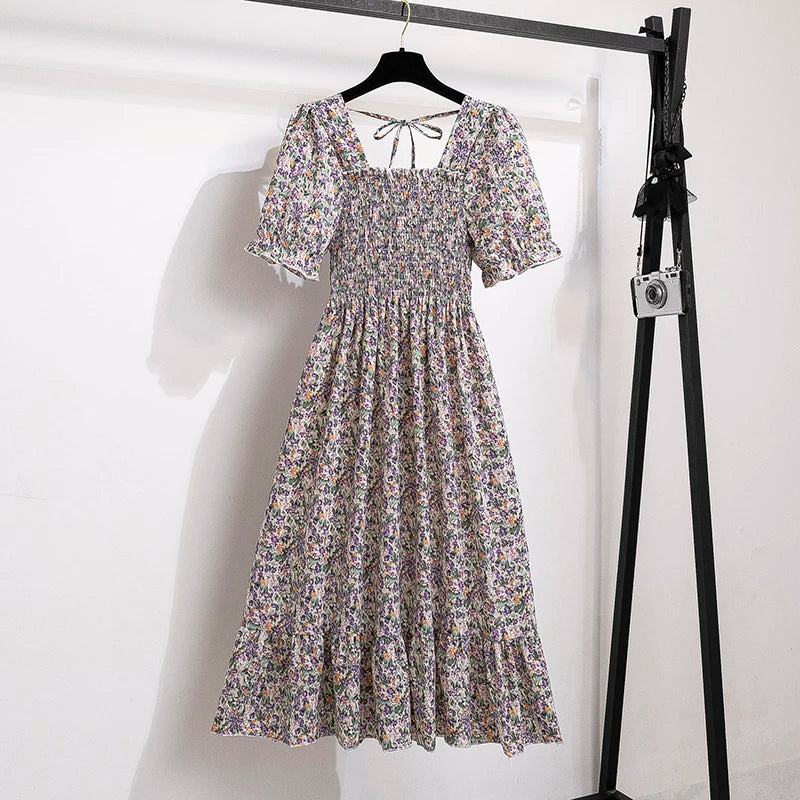 Women’s Pleated Chiffon Midi Dress