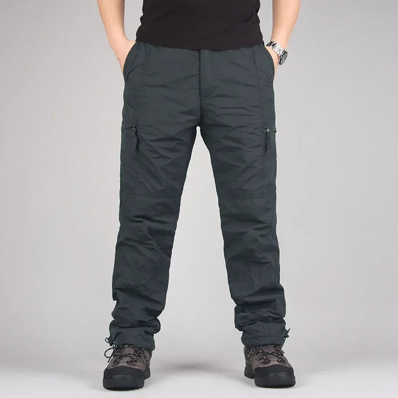 Men's Winter Thermal Cargo Joggers