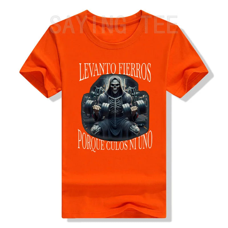 Men's Gym Graphic T-Shirt – Skeleton Workout Tee