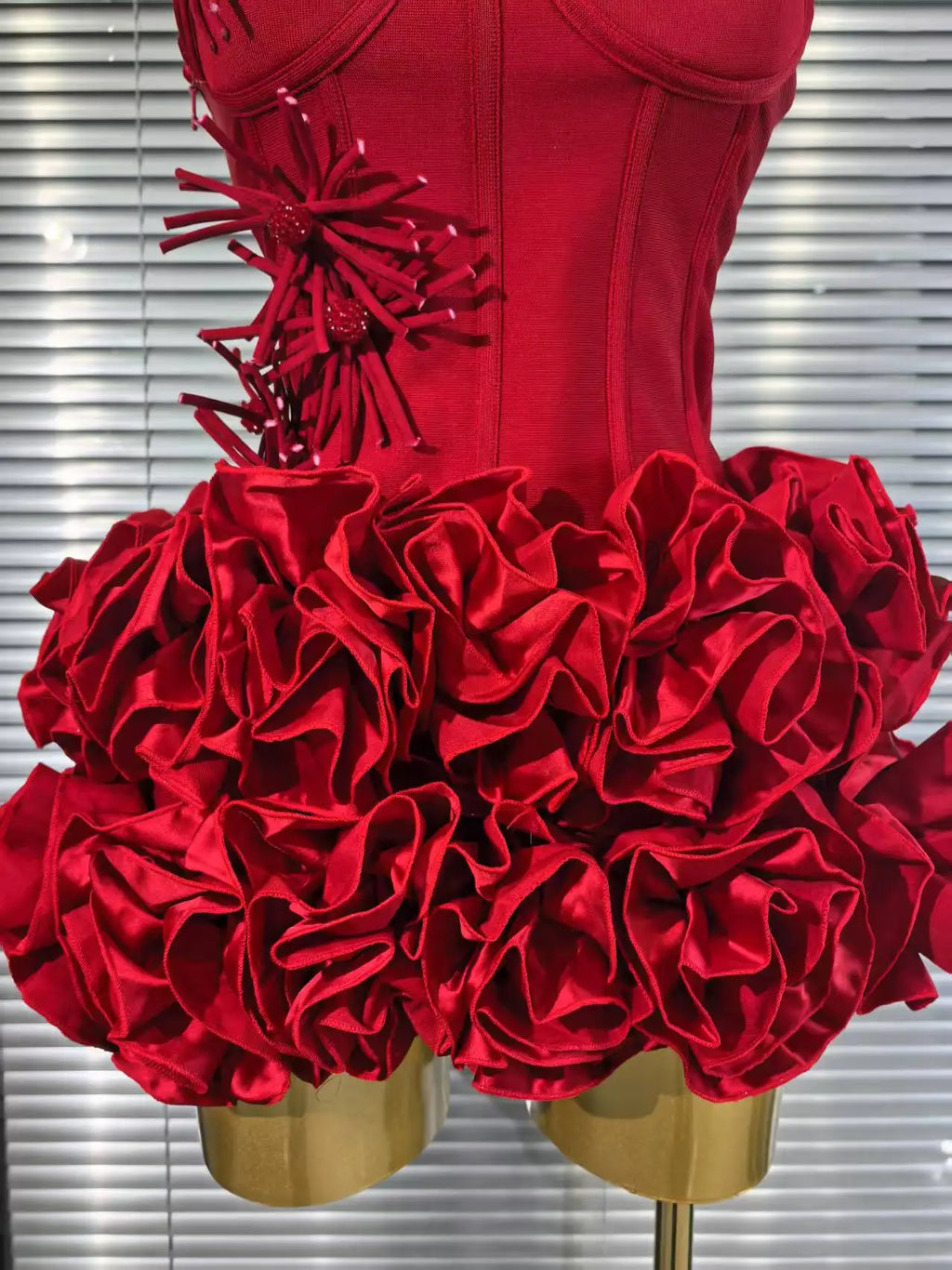 Women's Floral Bandage Mini Dress
