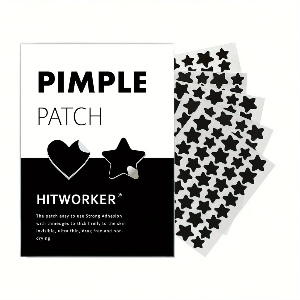 Black Heart Hydrocolloid Pimple Patches (200 PCS)