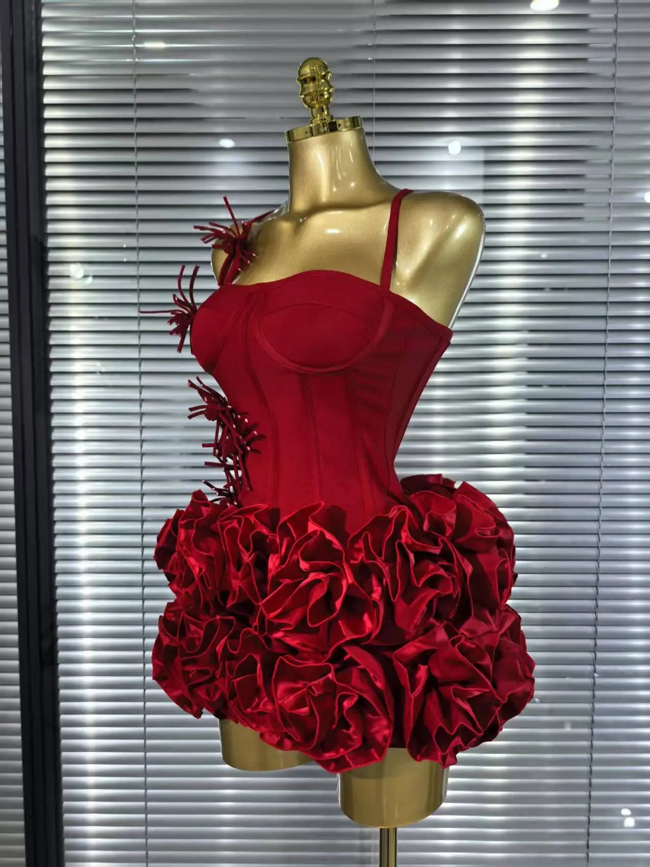 Women's Floral Bandage Mini Dress
