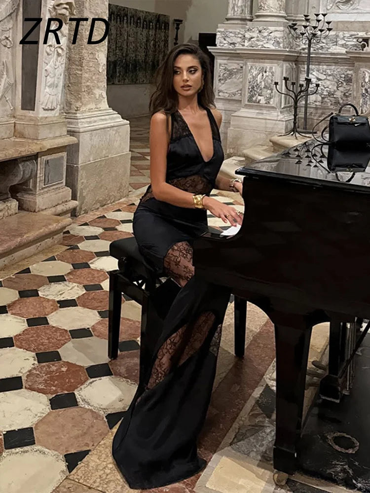 Women Elegant Backless Party & Evening Gown