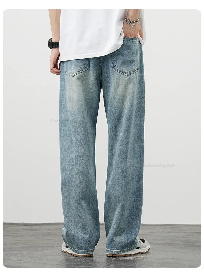 Men's Vintage Baggy Ripped Jeans